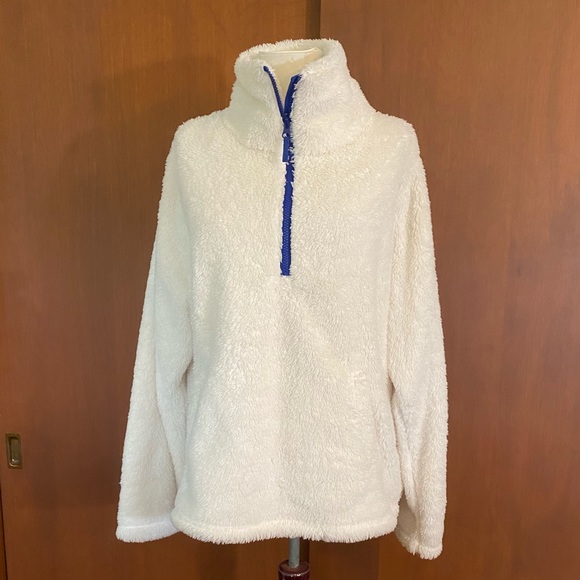J. Crew Factory Tops - J Crew Factory 1/2 zip Sherpa pullover